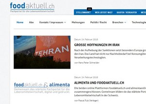 So präsentiert sich die neue Webseite. (Bild Screenshot foodaktuell.ch)
