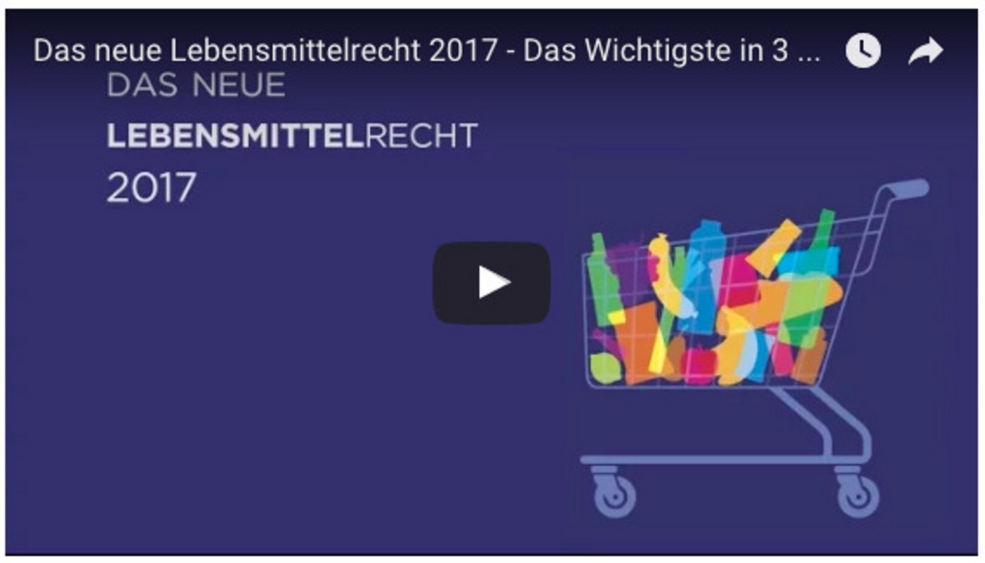 Das neue Lebensmittelgesetz im Video erklärt: Weiter unten im Beitrag. (Bild Screenshot Youtube)