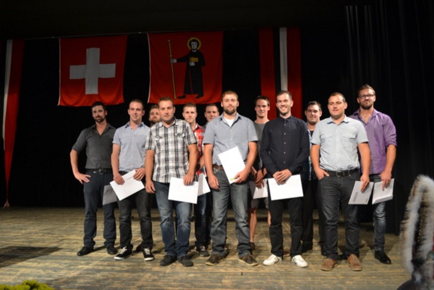 Vom Schluechthof sind 13 Meisterlandwirte diplomiert worden. (Bild jba)