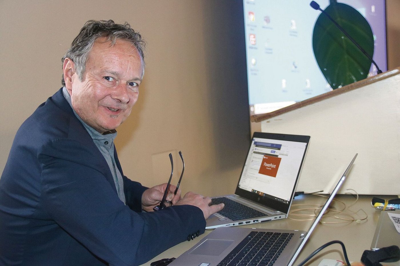 Thomas Buchli vom SRF-Meteo, unterhielt während einer Stunde mit «treffsicheren» Wetterprognosen das Publikum.