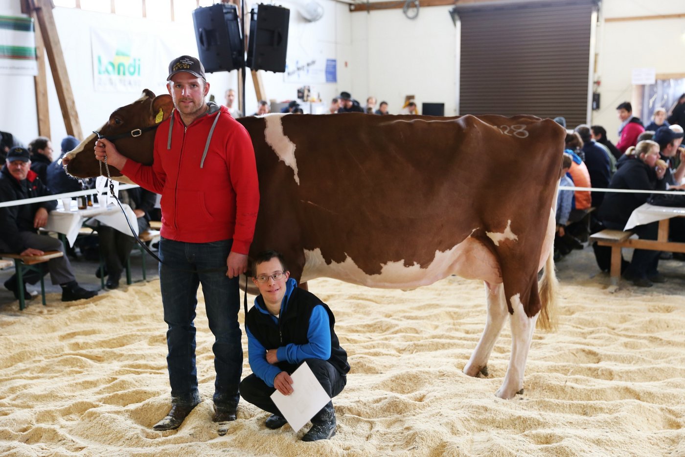 Die Holstein-Champion: Big-Apple-Red-Tochter Melusina von Markus Nussbaumer aus Morgarten. 