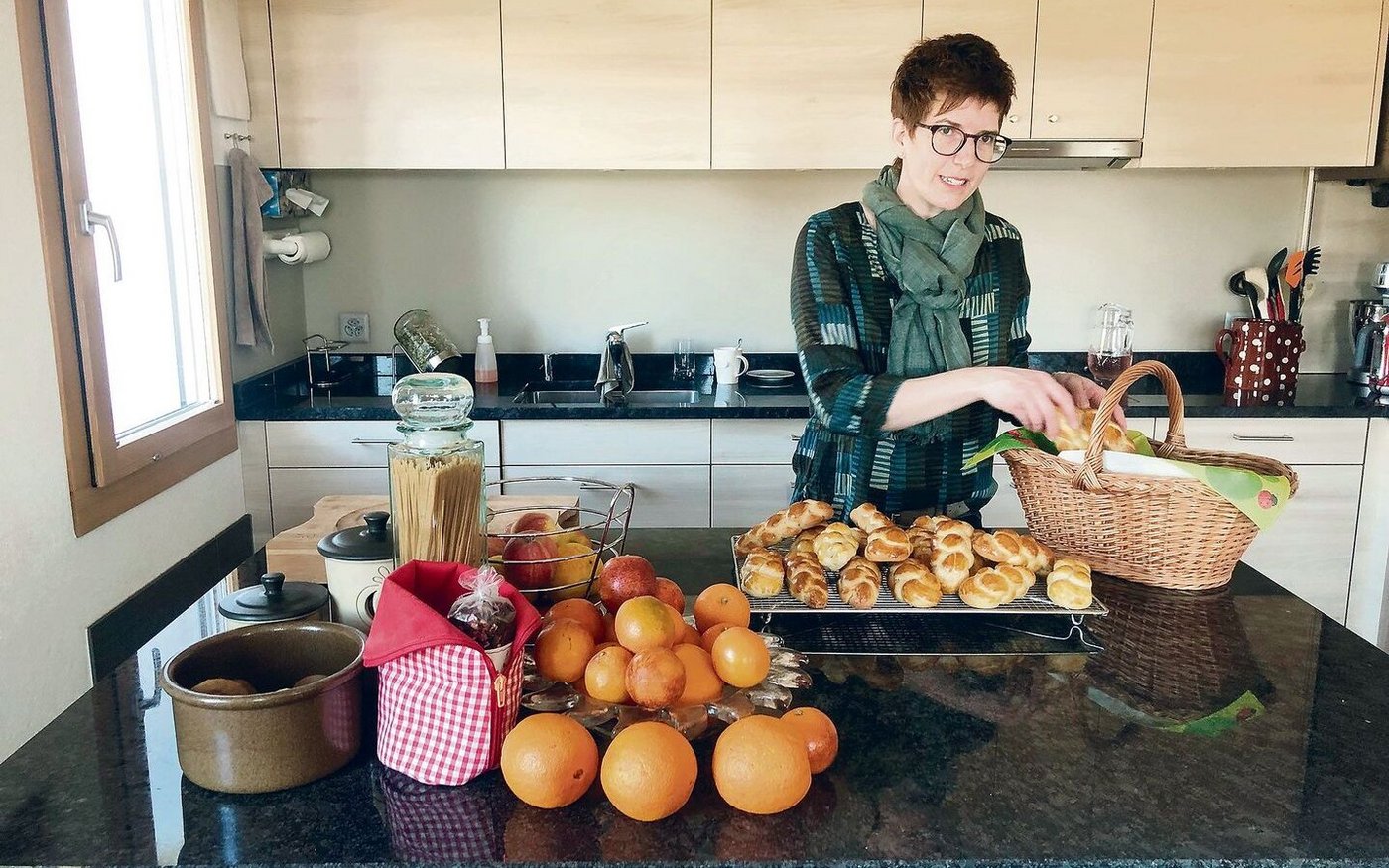 Die Präsidentin der Zuger Bäuerinnen, Regula Iten, liebt es, zu backen und ihre Familie mit eigenen Dessert-Kreationen zu verwöhnen.
