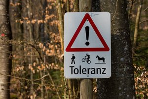 Mountainbiker auf Wald- und Wanderwegen: So werden Konflikte vermieden Um Konflikte zu verhindern, sollen Waldbsucher den Wald-Knigge beachten und respektvoll mit der Natur umgehen. (Bild pixabay)