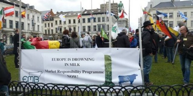 Bei den kürzlichen Protesten in Brüssel war auch BIG-M anwesend. (Bild EMB)