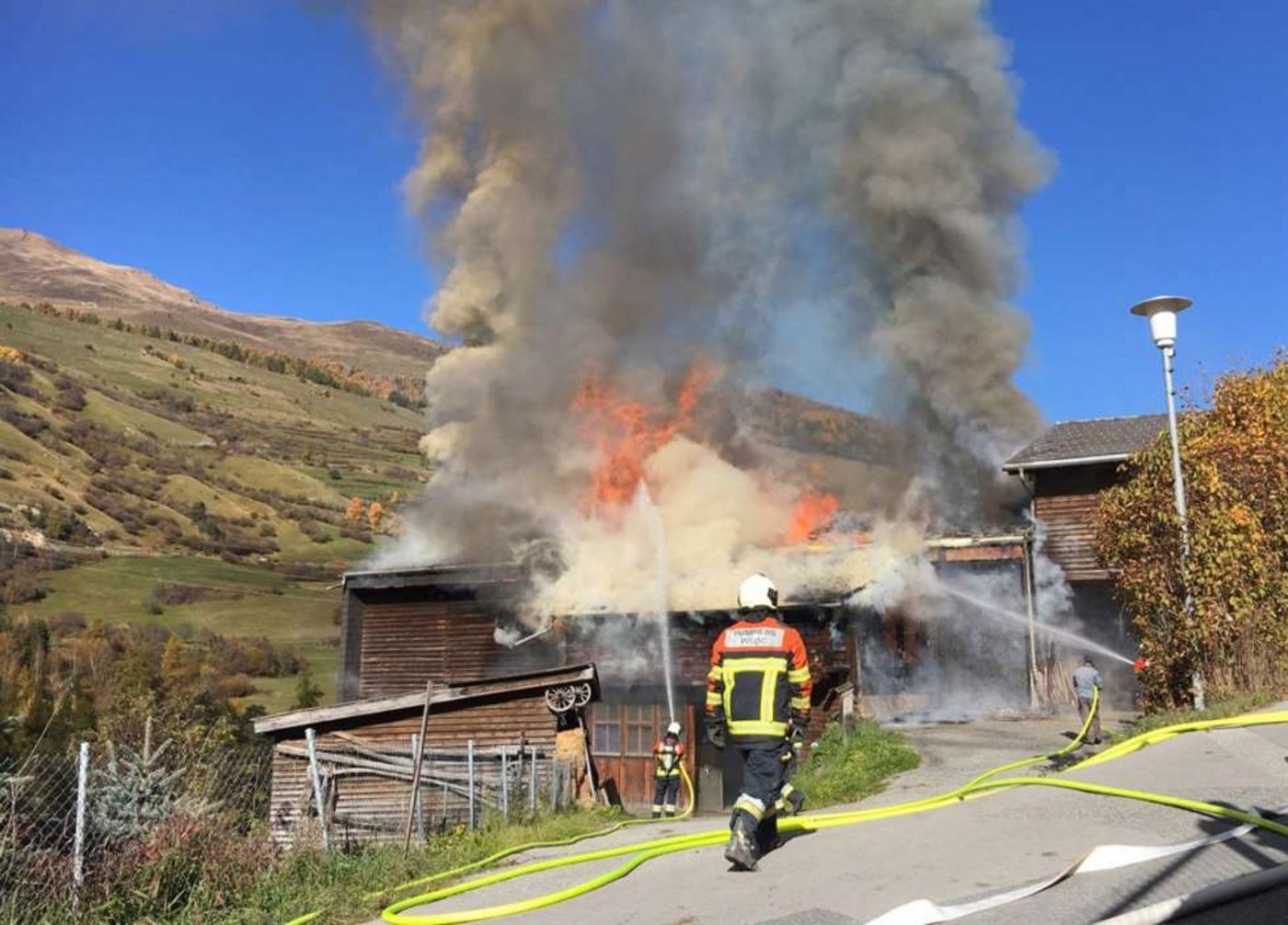 Wesshalb das Feuer im Stall ausbrach, ist nicht bekannt. (Bild zVg)