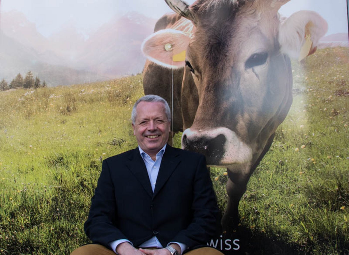 Eugen Luz ist überzeugt, dass die starke Position von Mooh auch den Produzenten dient. Die Kuh am Eingang zum Büro erinnert ihn immer wieder daran.
