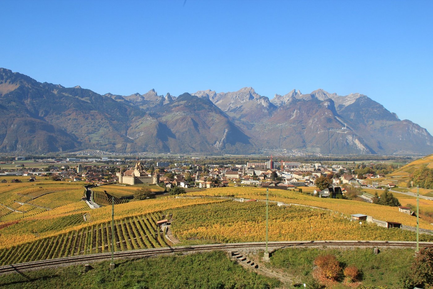 Aigle VD wird 2019 Austragungsort des internationalen Wein-Wettbewerbs "Concours Mondial Bruxelles". (Bild Adrian Michael)