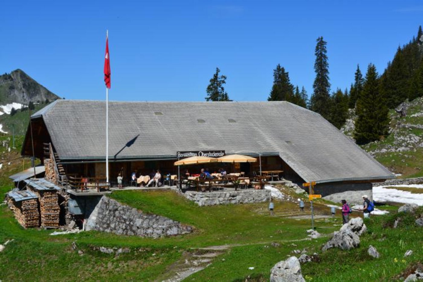 Berggasthaus Oberstockenalp. (Bild Vreni und Werner Bühler)