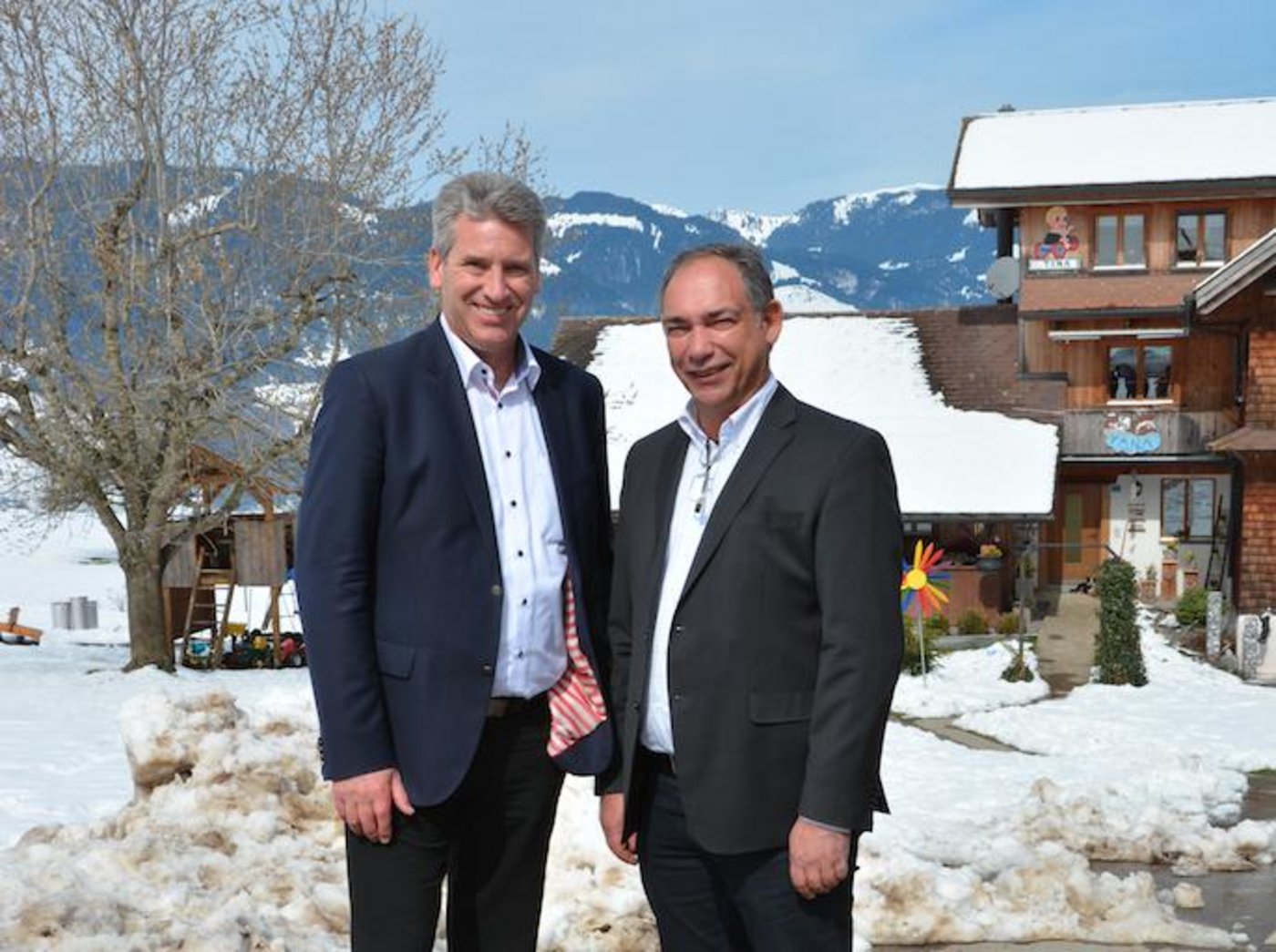 (l. n .r). Daniel Suter, Präsident, VSP,  Cyrill Busslinger, neues Vorstandsmitglied VSP (Bild zVg)