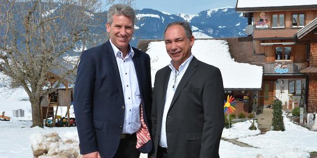 (l. n .r). Daniel Suter, Präsident, VSP,  Cyrill Busslinger, neues Vorstandsmitglied VSP (Bild zVg)