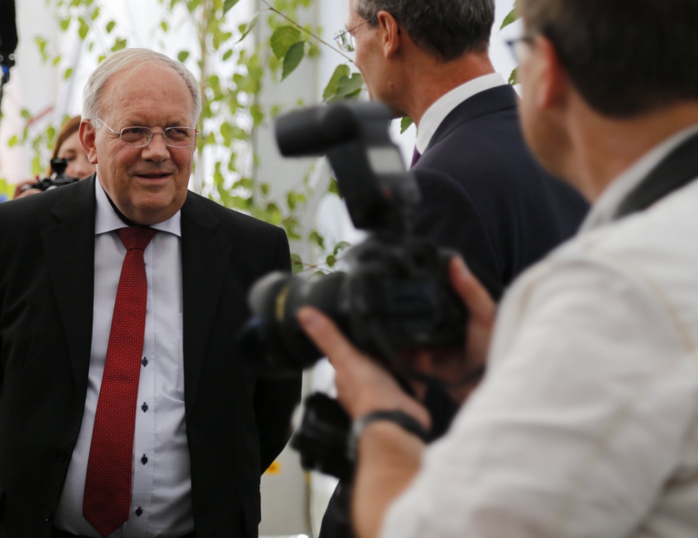 Bundesrat Schneider-Ammann bei der Eröffnung der Swiss Skills Mitte September. (Bild lid)
