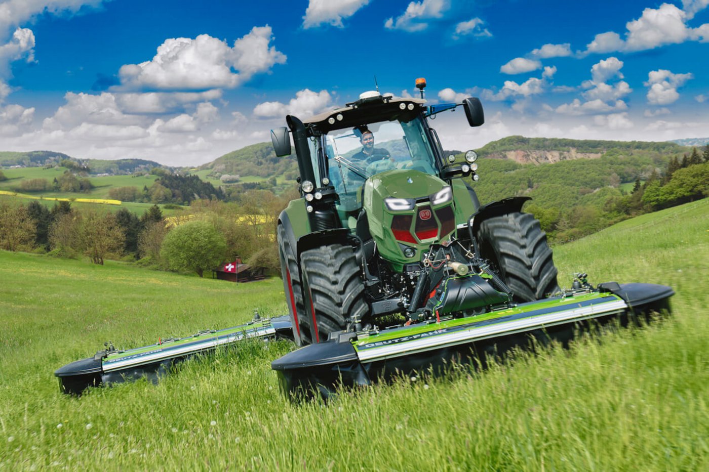 Der Hürlimann-Traktor XLPRO 185 V Drive. (Bild: Hürlimann)