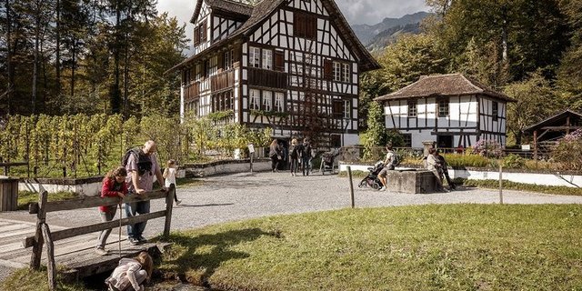 Die pittoresken Bauernhäusern aus mehreren Jahrhunderten lockten heuer mehr Besucher(innen) ins Freilichtmuseum Ballenberg als auch schon. (Bild pd)
