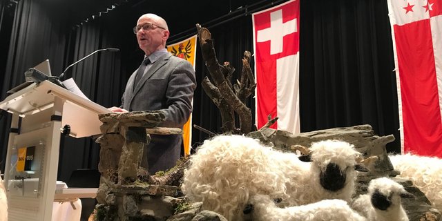 Alwin Meichtry bleibt Präsident des Schweizerischen Schafzuchtverbands. (Bild akr)