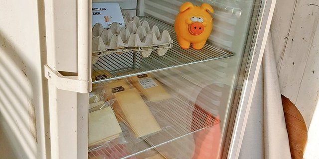 Kühlschränke im Freien dürfen offen bleiben.  (Bild wl)