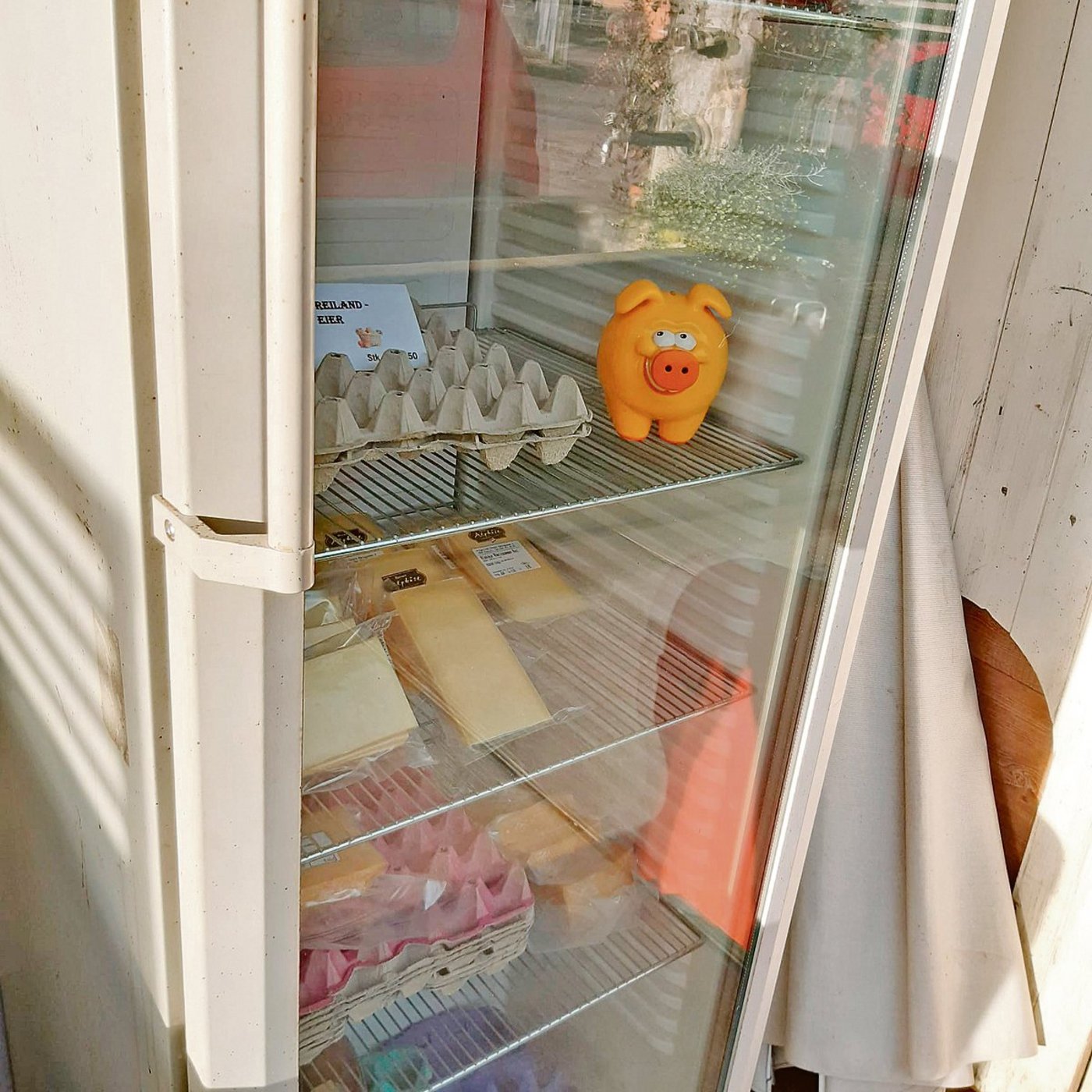 Kühlschränke im Freien dürfen offen bleiben.  (Bild wl)