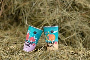 «Molke-Shake»: Ein High-Protein-Drink aus Schweizer Molke Den Molke-Shake von Wood&Field gibt es in zwei Sorten. (Bild Andreas Eberhard)