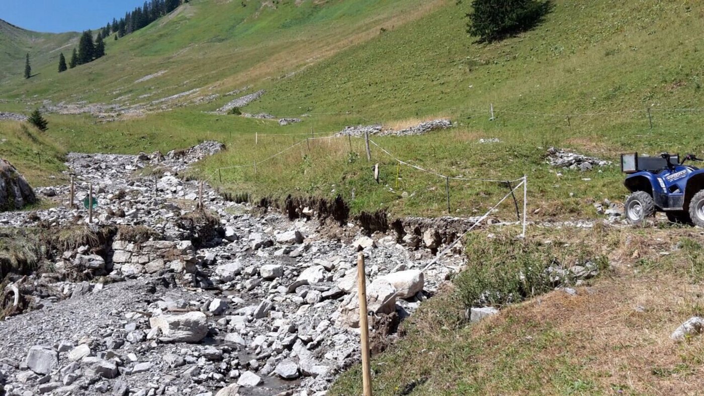 Hier war einst der Weg zur oberen Alphütte. (Bilder Jan Zbinden)
