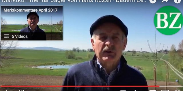 Marktredaktor Hans Rüssli mit den neusten Kommentaren zu den Marktpreisen.