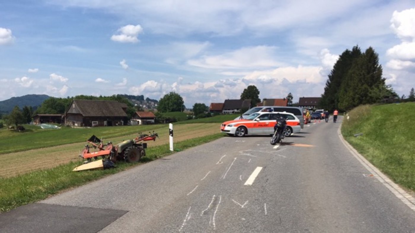 Die Unfallstelle. (Bild Kapo ZH)