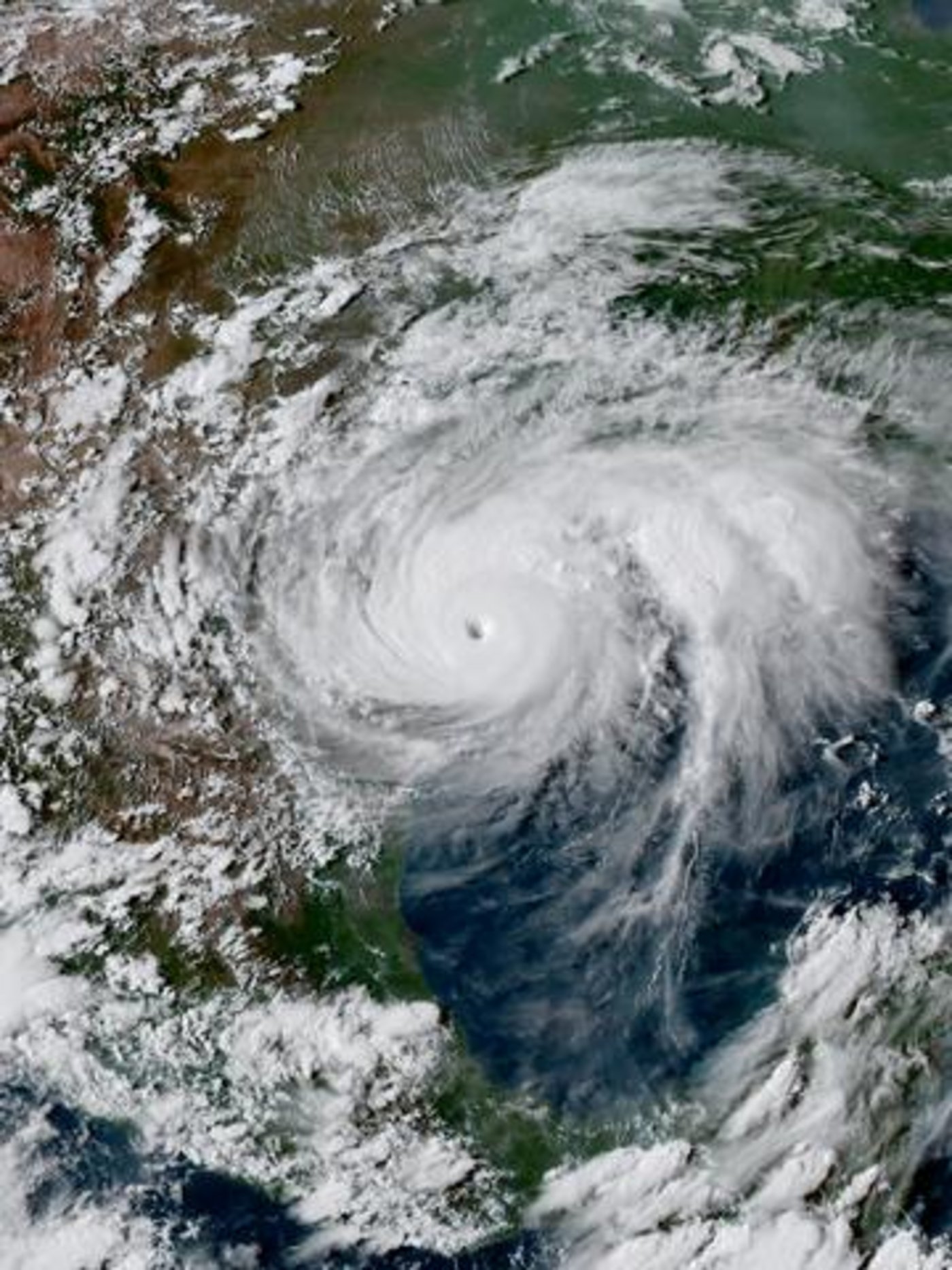 Hurrikan Harvey, aufgenommen von einem Satelliten. (Bild ABI image captured by NOAA’s GOES-16 satellite - RAMMB/CIRA SLIDER)