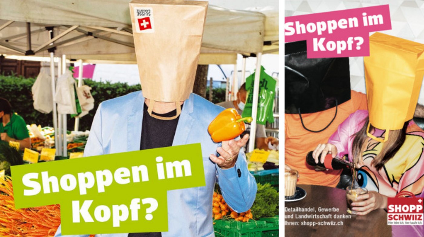 Eines der Plakat-Sujets von «Shopp Schwiiz.» (Bild Shopp Schwiiz)