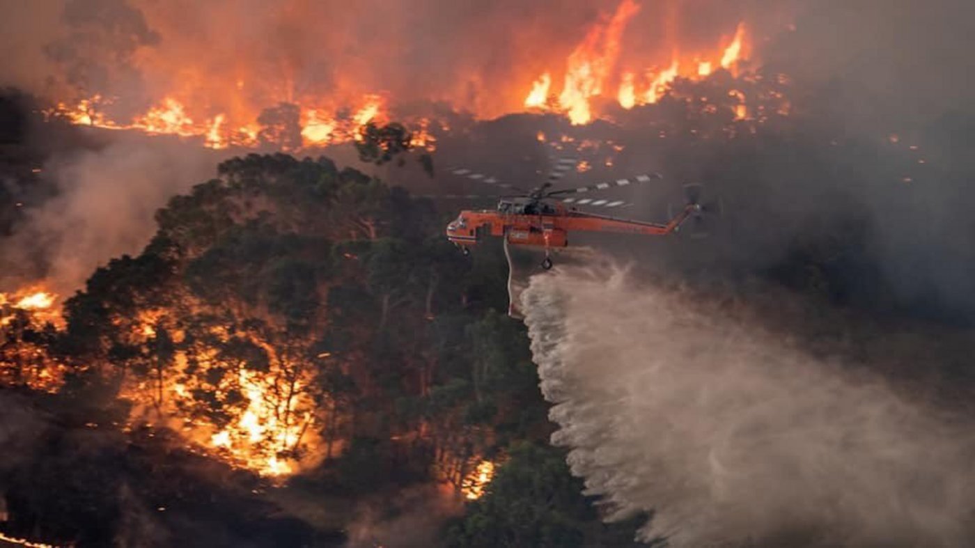 Man rechnet nicht damit, dass der kommende Regen eine grosse Verbesserung der Lage bringen wird. (Bild Twitter /#Australiaisburning)