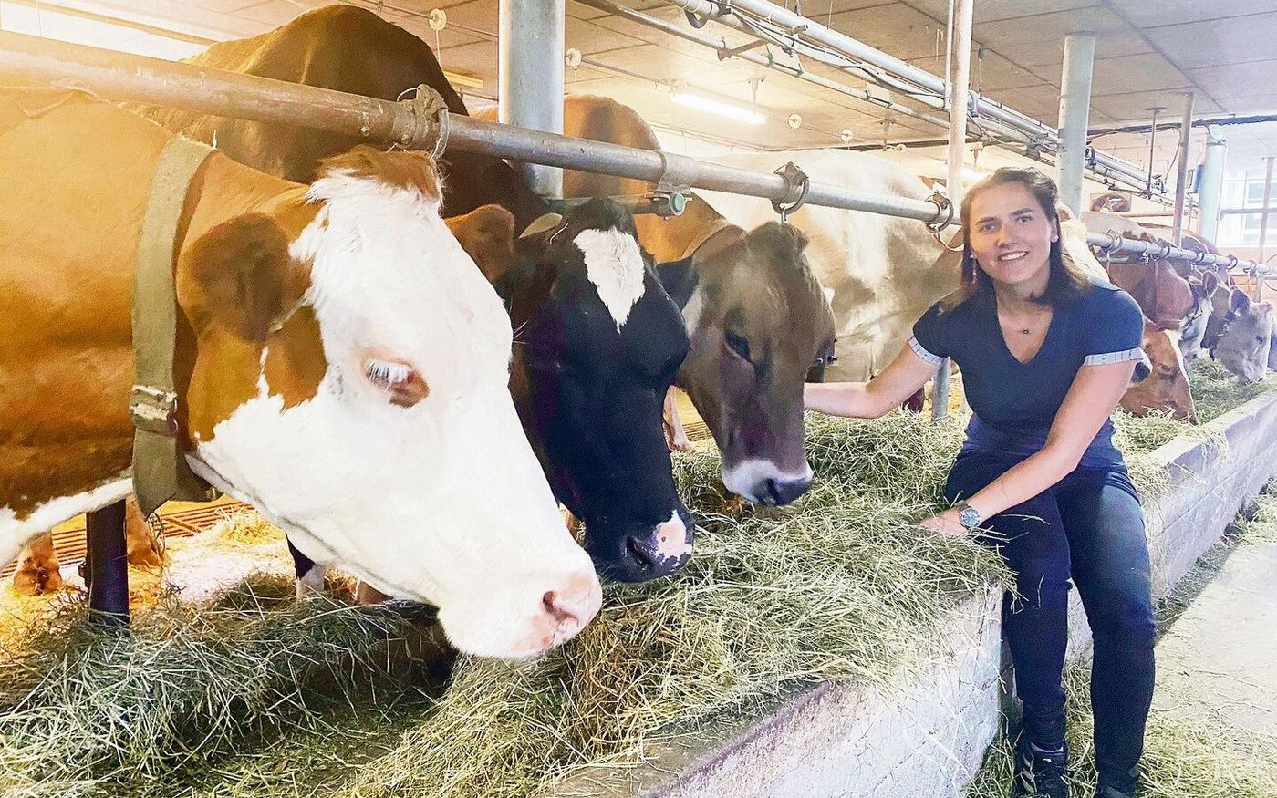 Die Leidenschaft zu den Tieren und zur Landwirtschaft allgemein steht Erika von Euw ins Gesicht geschrieben.