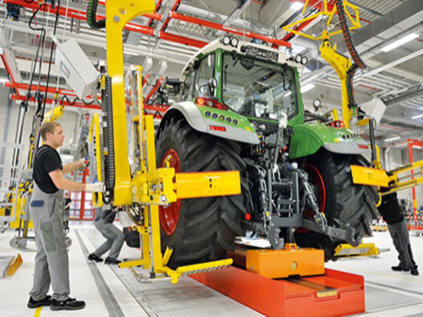 Traktorenfertigung im bayrischen Fendt-Werk Marktoberdorf. (Bild pd)
