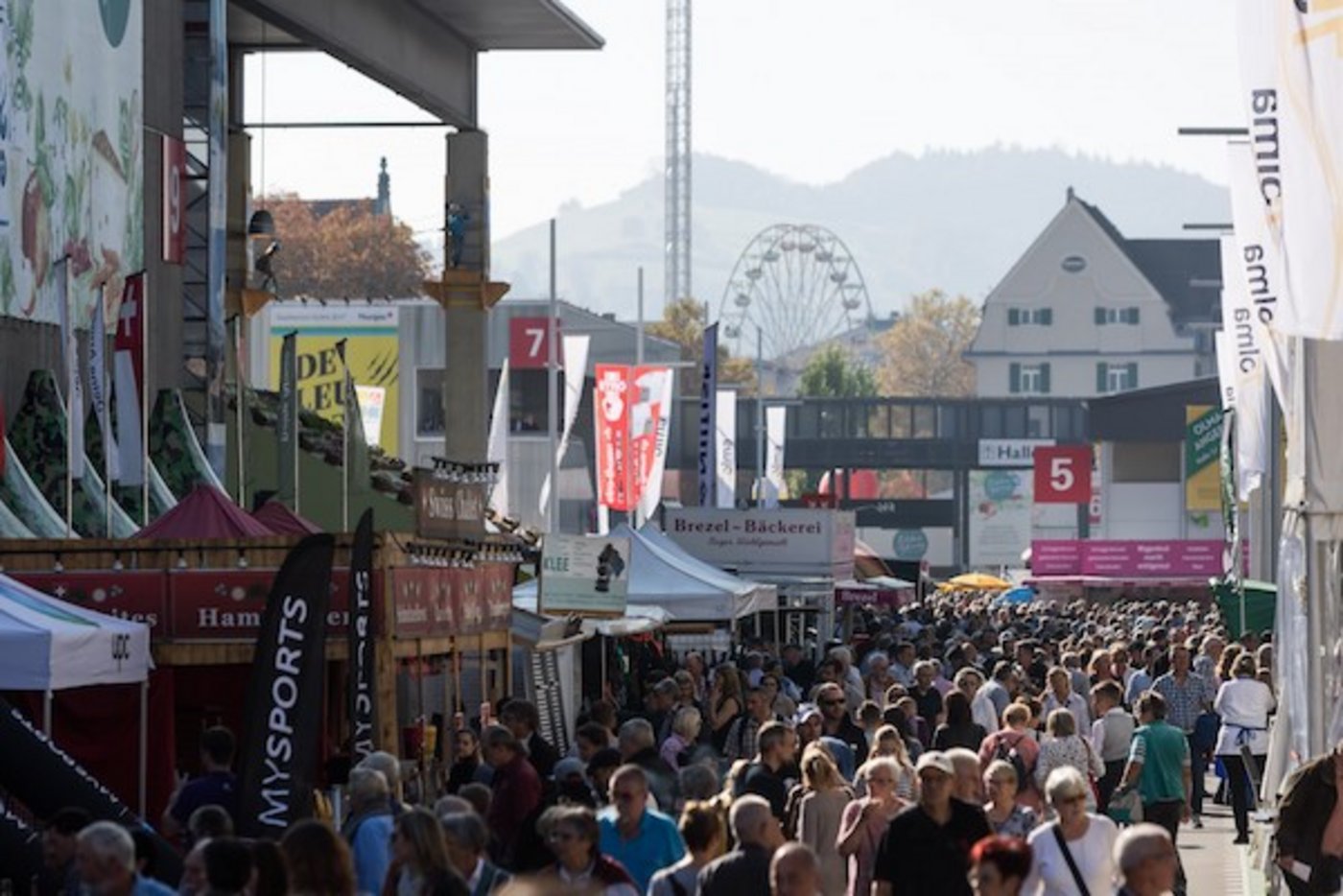 Die 76. Olma ist eröffnet. (Bild Michael Huwiler)