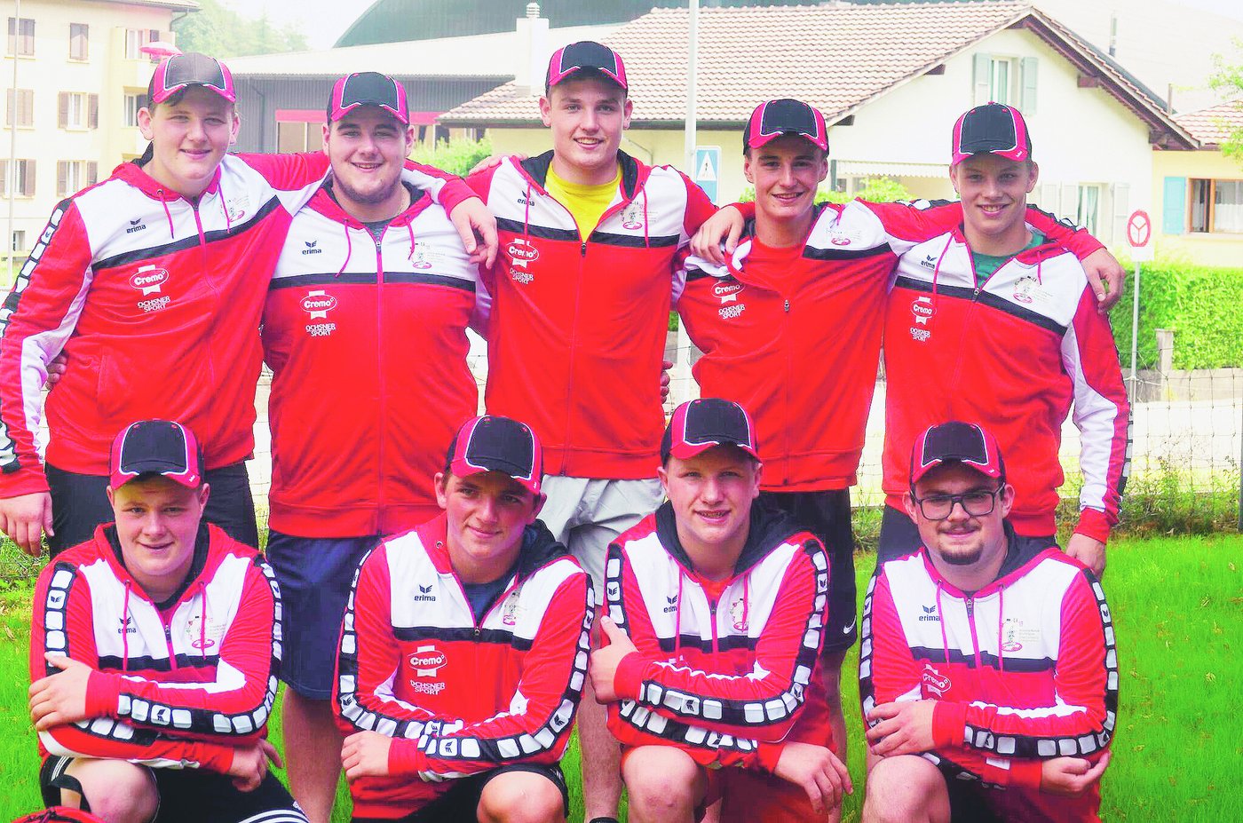 Der Jahrgang 2002 der Südwestschweizer Jungschwinger. 