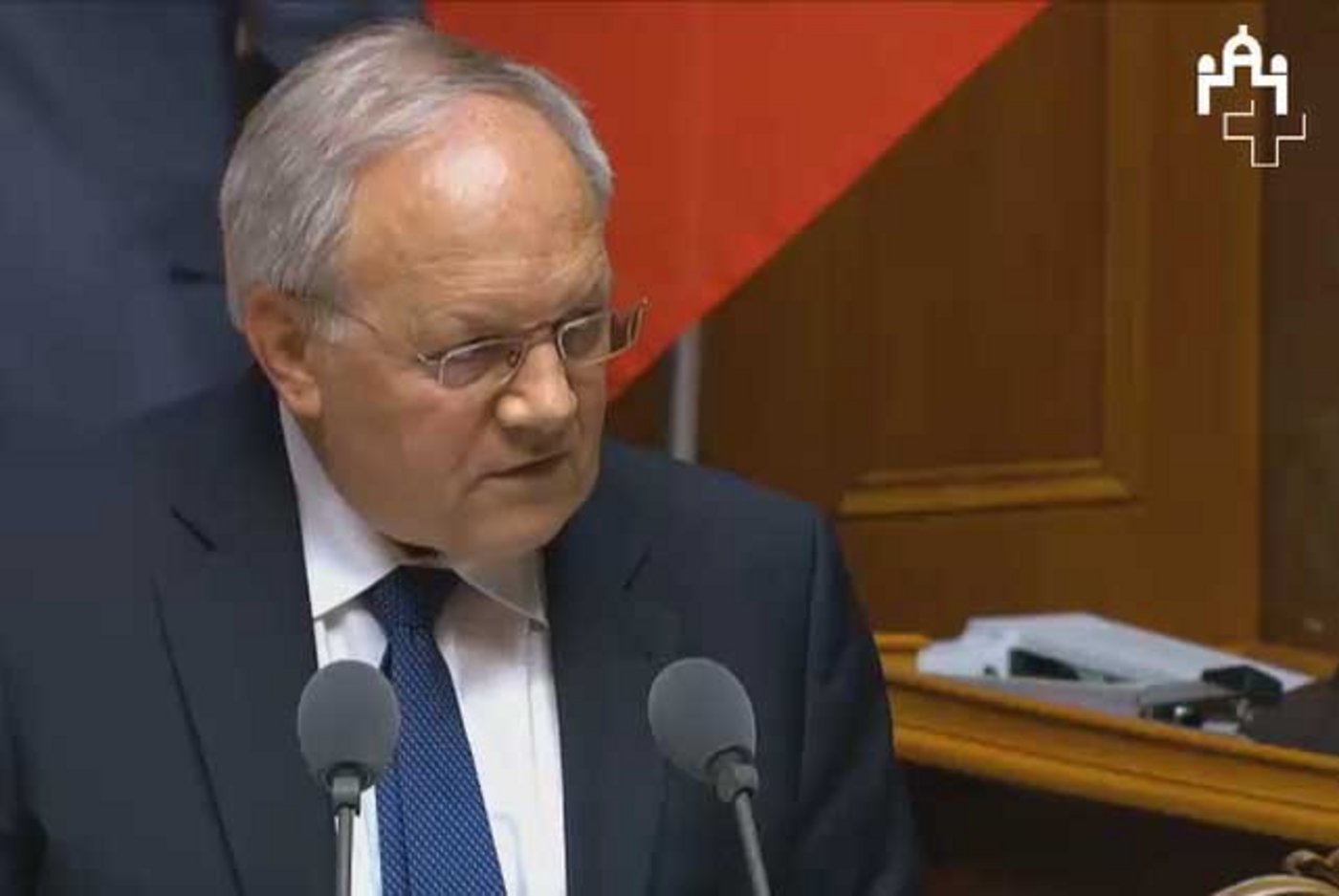 Johann Schneider-Ammann bei der Beantwortung der Frage zur Gesamtschau am letzten Montag im Nationalrat. (Bild Screenshot)