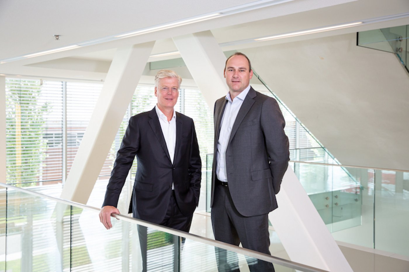 Alexander van der Lely (links) wird Vorsitzender des Aufsichtsrates, André van Troost wird zum neuen CEO. (Bild zVg)