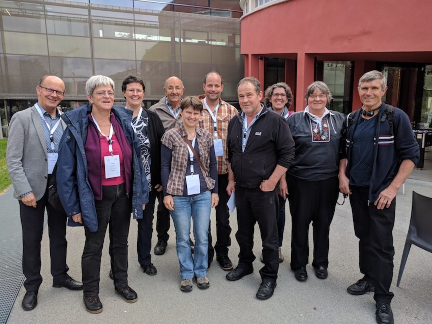 Ein Grüppchen von Agrotourismus Schweiz reiste nach Bozen an den Kongress.