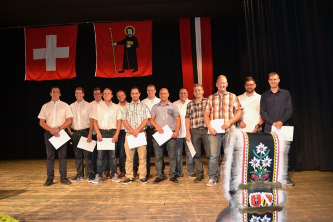 Von der Liebegg wurden sieben Meisterlandwirte diplomiert und vom Wallierhof sechs. (Bild jba)