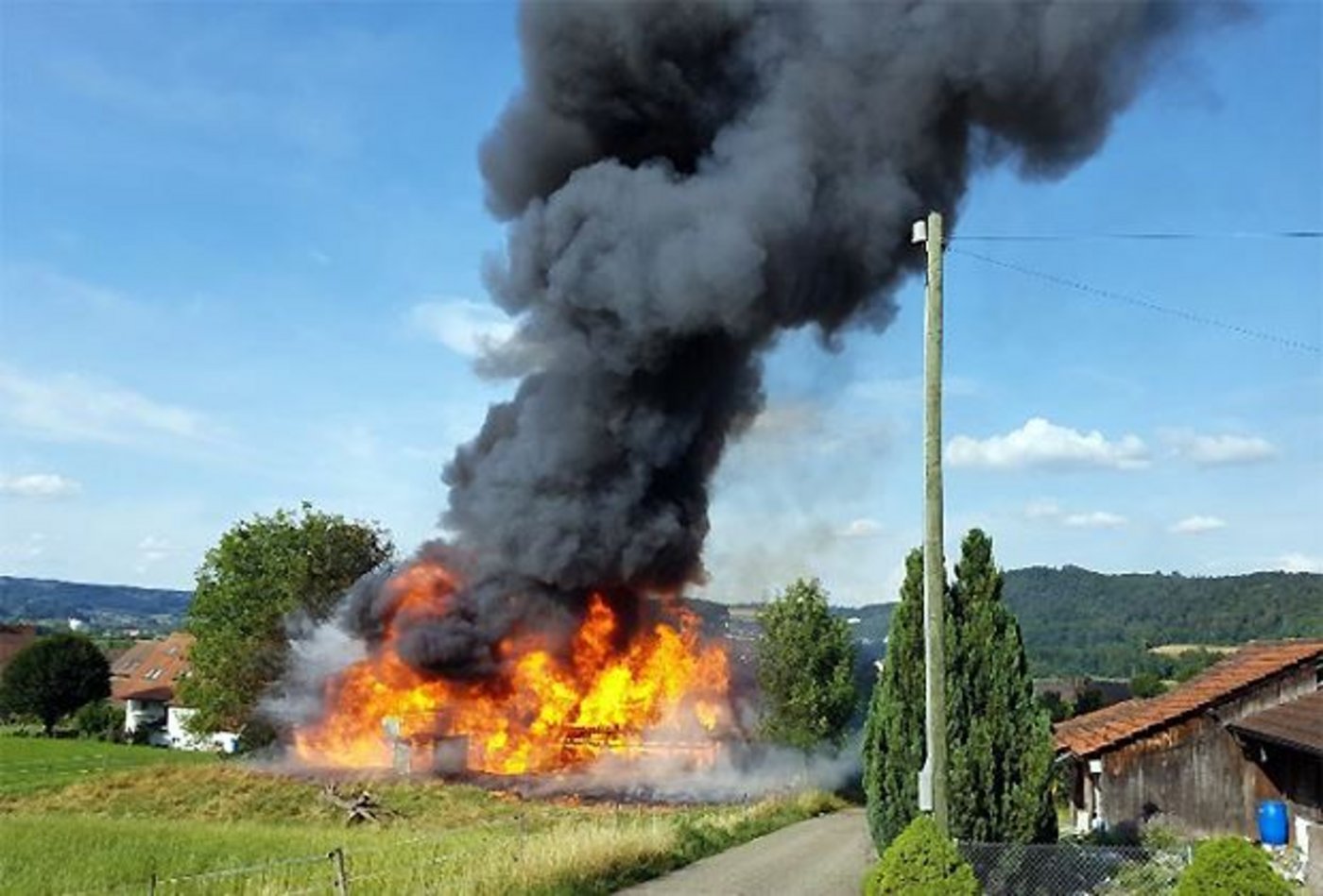Die Polizei schätzt den Schaden auf über 100'000 Franken. (Bild Kapo AG)