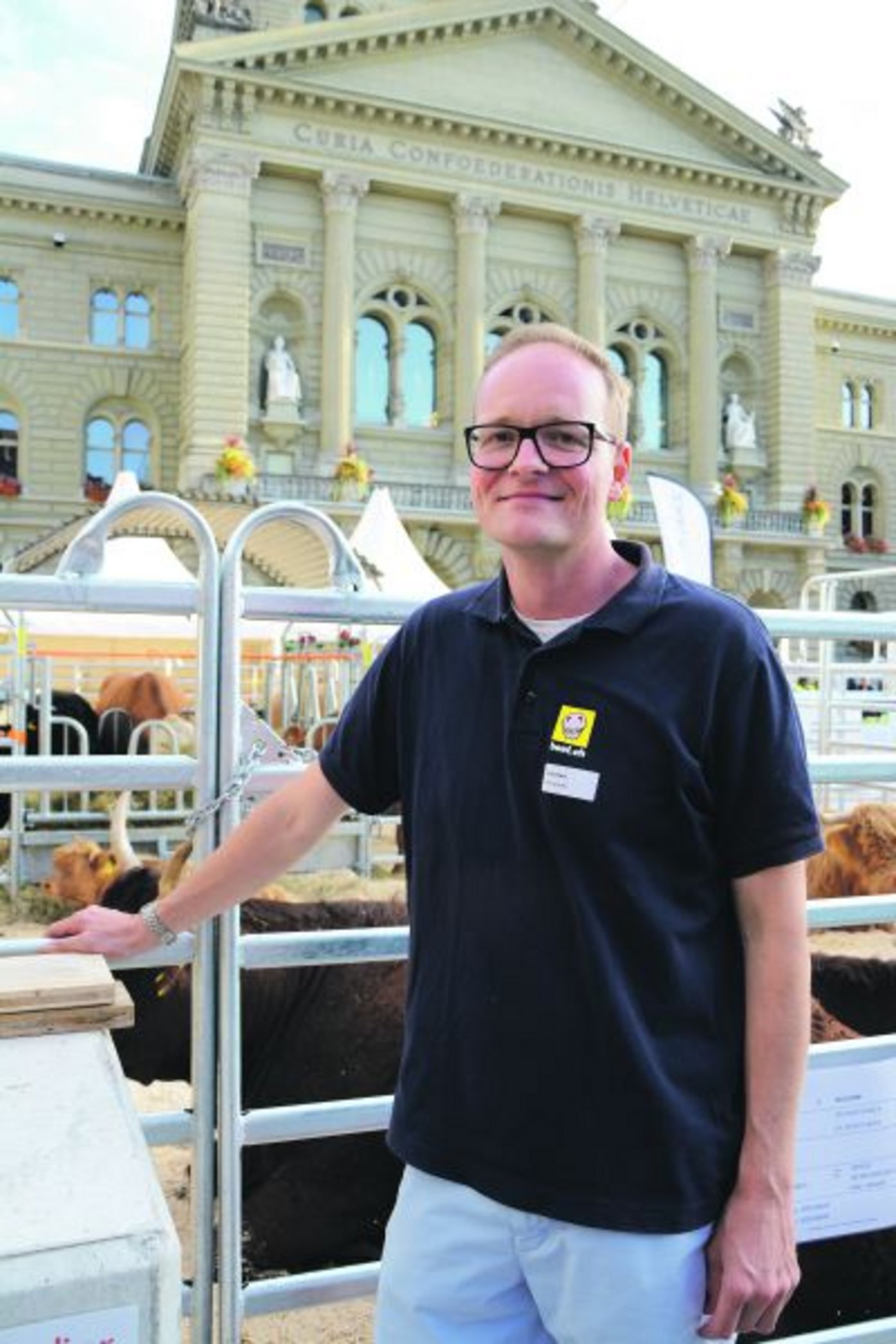Felix Hauri ist auf dem Bundesplatz anlässlich der Beef.ch für die Gastronomie zuständig. (Bilder Simone Barth)
