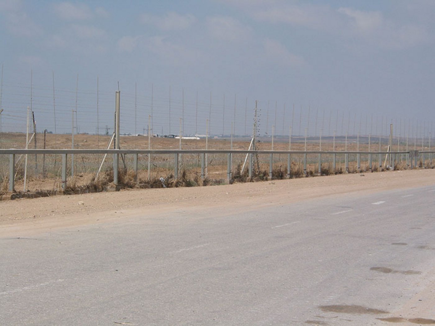 Die Sperranlage um den Gazastreifen. (Bild Zero0000) 