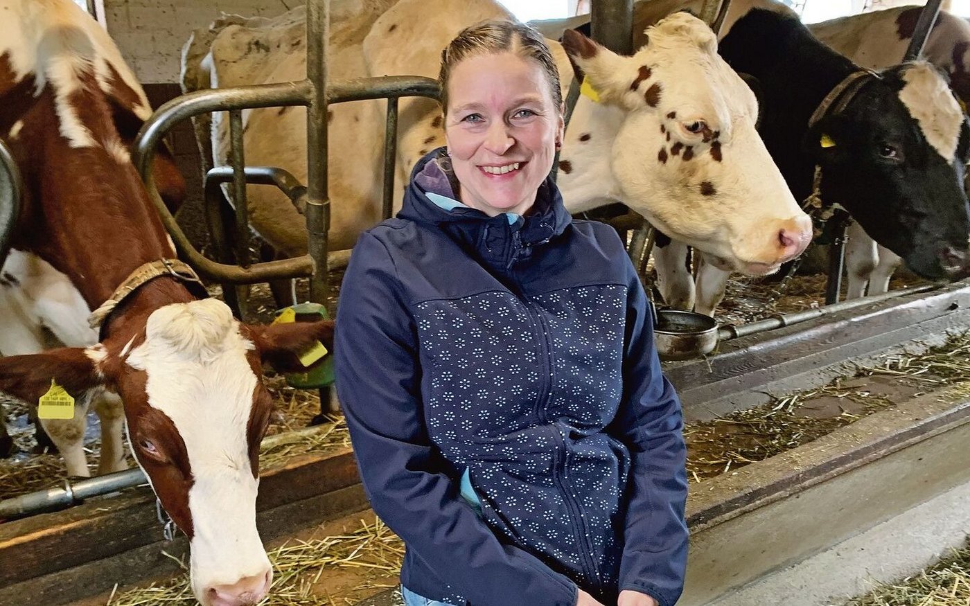 Angela Schaad bewirtschaftet gemeinsam mit ihrem Mann den Schlundhof in Oberbipp.