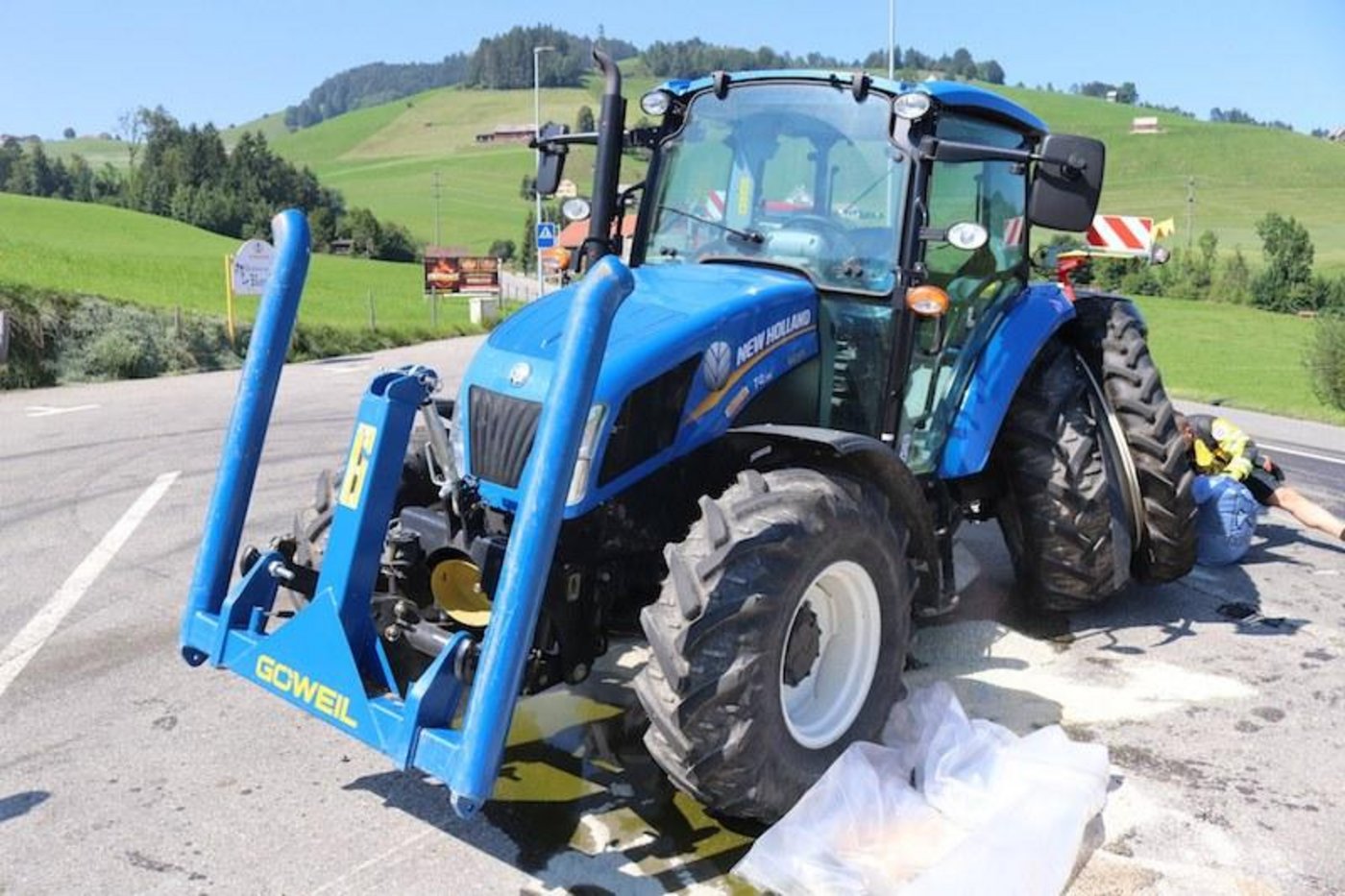 Beim Unfall entstand Sachschaden von mehreren tausend Franken. (Bild Kantonspolizei Innerrhoden)