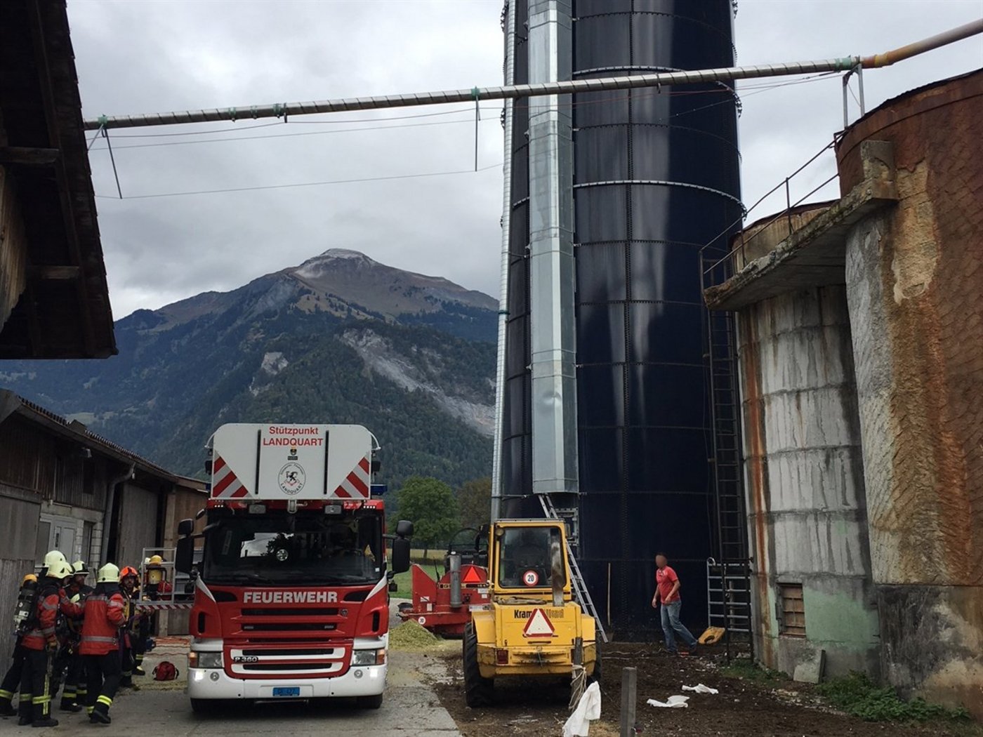 In diesem Silo kam es beinahe zu einem tragischen Unglück. (Bild Kapo GR)
