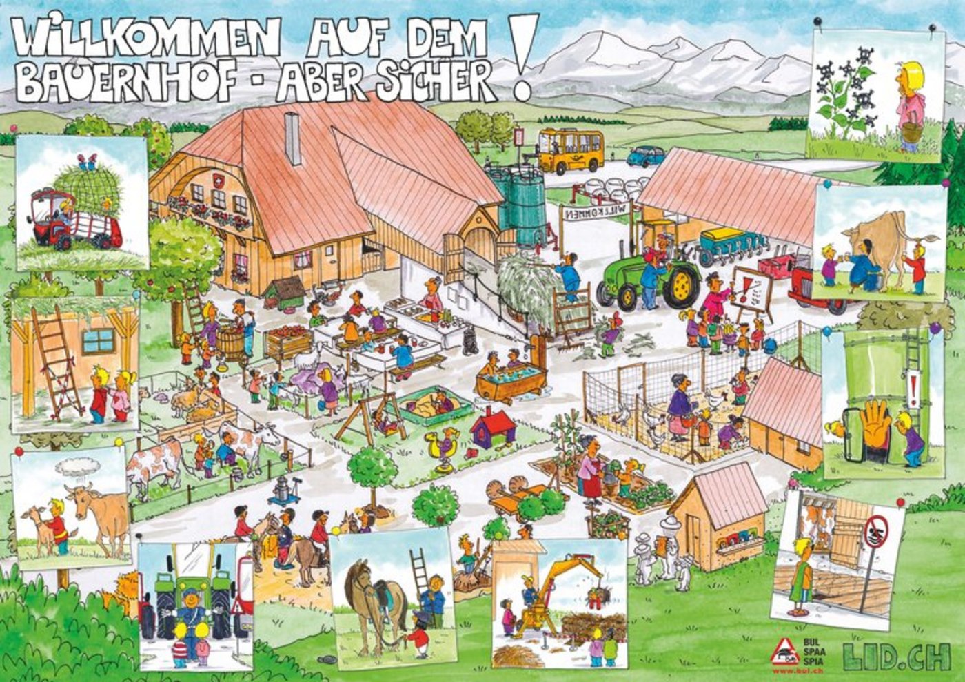 Sicherheit auf dem Bauernhof ist ein wichtiges Thema - für Bauernfamilien, Mitarbeitende und Gäste. (Bild lid)