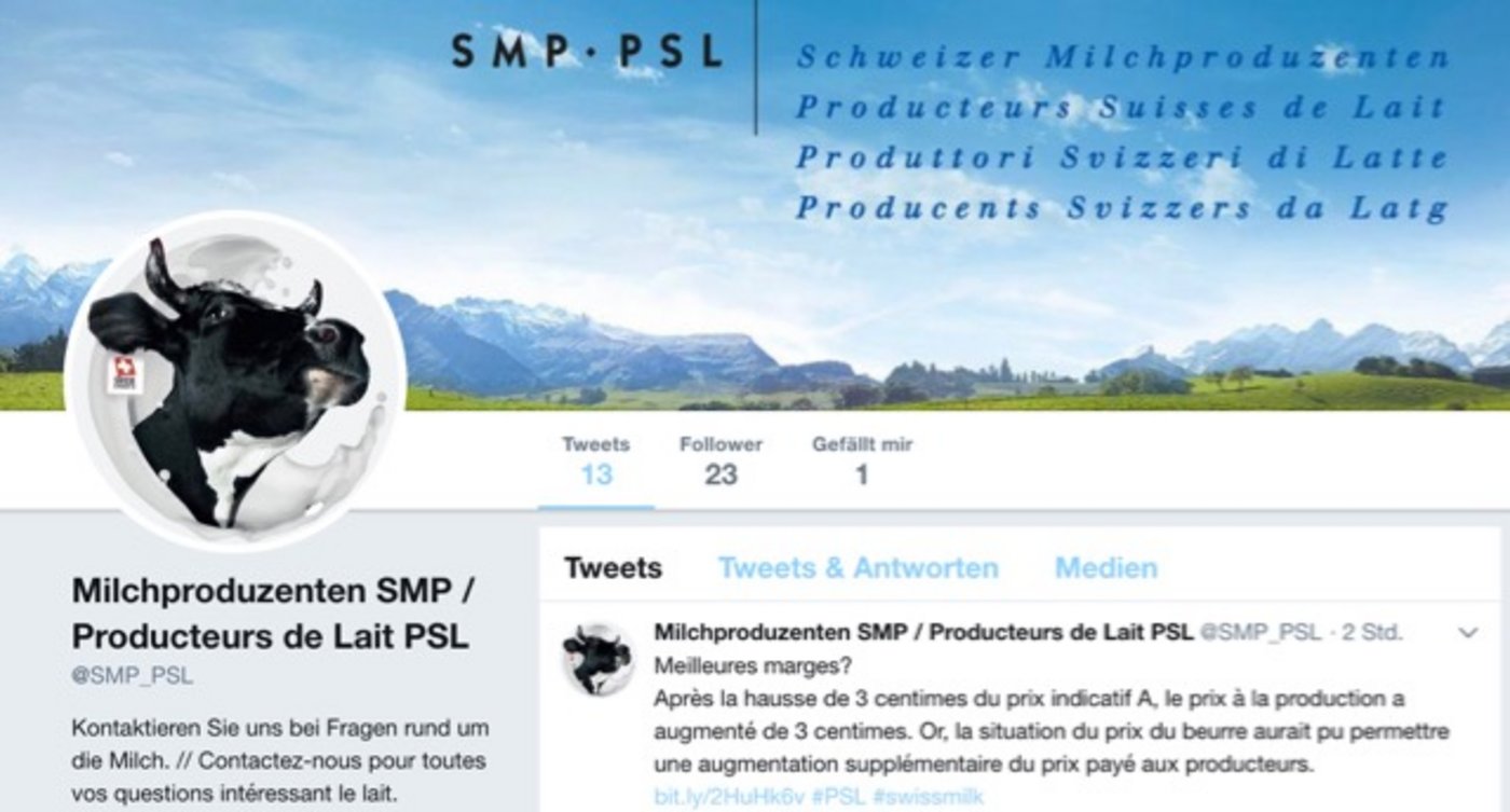 Die SMP ist neu unter @SMP_PSL auf Twitter zu finden. (Screenshot Twitter)