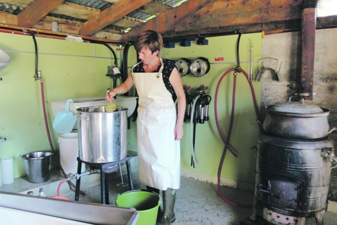 Barbara Gisler stellt auf der Alp Heidmannegg im Kanton Uri Weissschimmelkäse her. Sie hatte den Mut, etwas Neues zu probieren. Es läuft sehr gut.