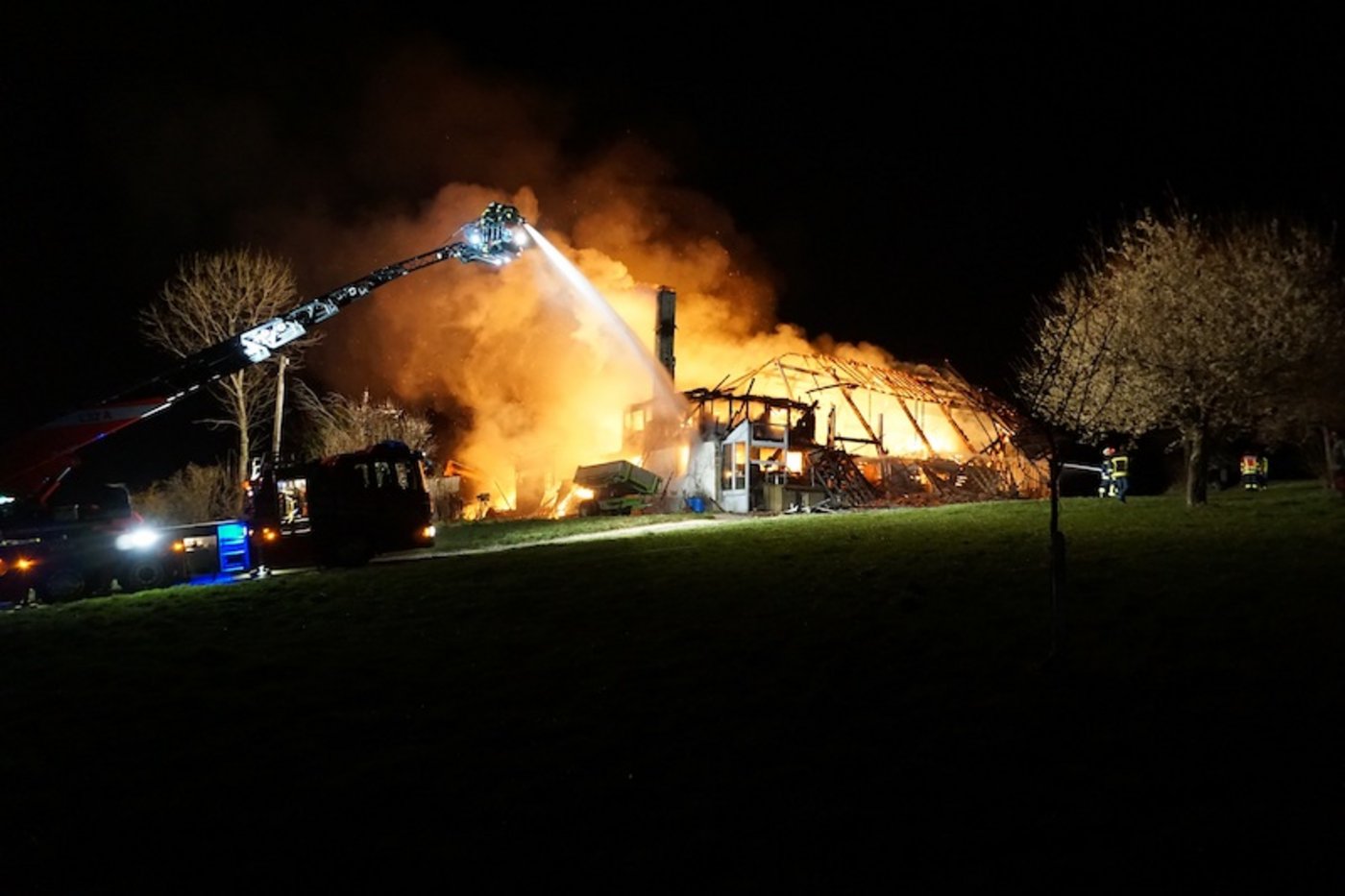 Das ältere Betriebsleiterpaar wurde nicht verletzt. (Bild Kapo Freiburg)