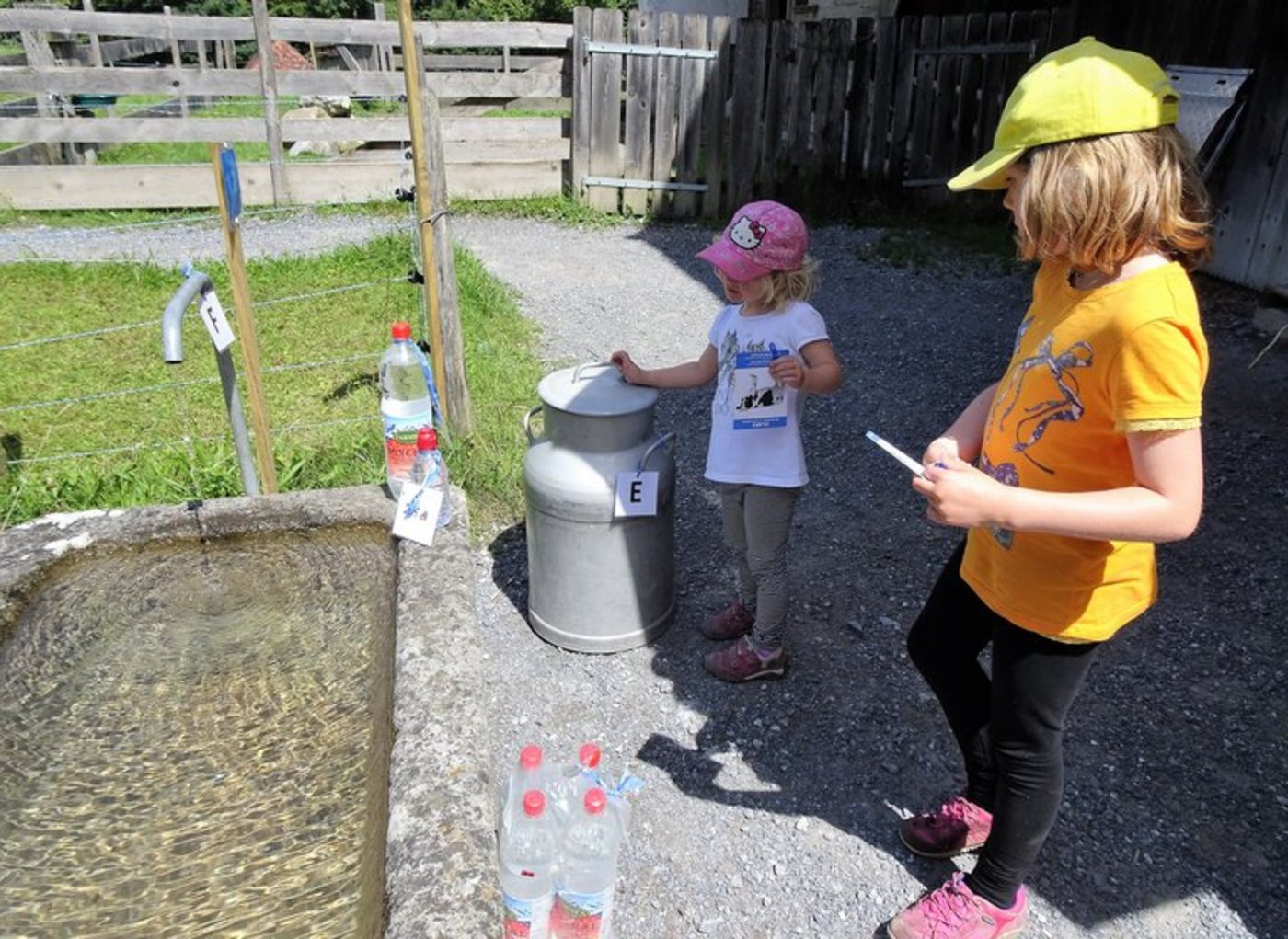 Spielerisch Nutztiere entdecken auf dem Ballenberg macht Spass und schafft Vertrauen. (Bild lid/mr)