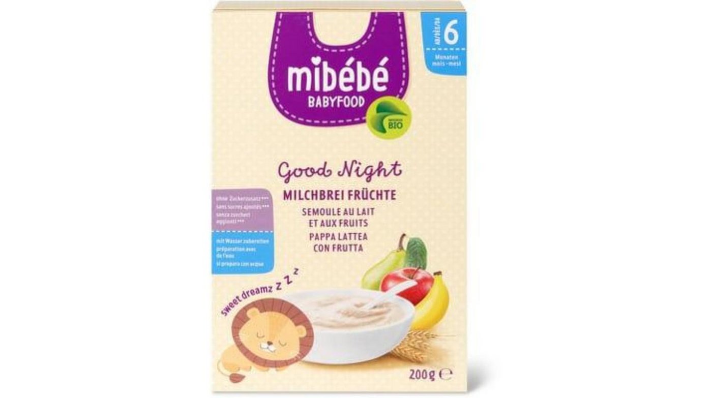 Beim Reisbrei und drei anderen Getreidebrei-Produkten von Mibébé ist bei einer internen Kontrolle eine bakterielle Belastung festgestellt worden. (Bild migros.ch)