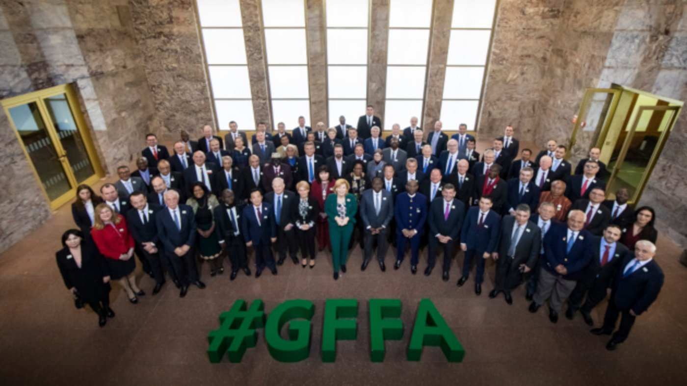Auf der Berliner Agrarministerkonferenz im Rahmen des "Global Forum for Food and Agriculture" (GFFA) 2019 diskutierten 74 Agrarministerinnen und -minister aus aller Welt über Digitalisierung in der Landwirtschaft. (Bild: BMEL/Photothek)
